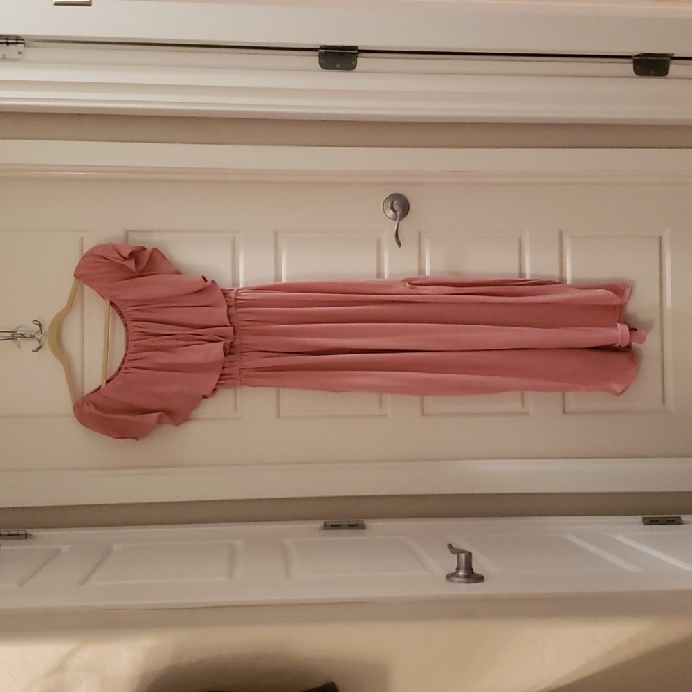 Pink maxi dress